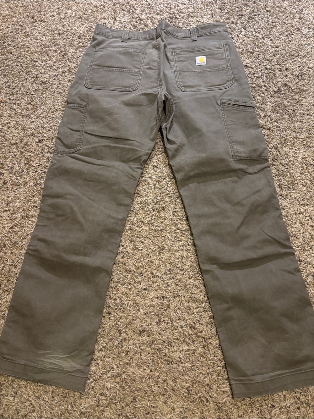 Carhartt Men's Olive Green Cargo Work Pants